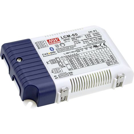 MEAN WELL LCM-60DA2 Driver per LED 60.3 W 1.4 A 2 - 90 V 1 pz.