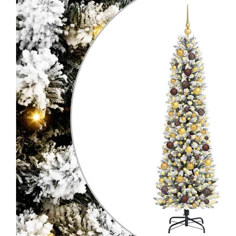 Árbol de Navidad artificial Blanco 180 cm PVC, Metal y Plástico vidaXL (1/5)