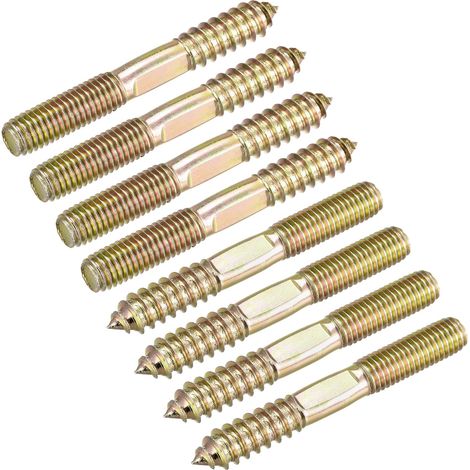 M10x80mm Vis Double Filetage Boulon 8pcs Double Tête Cheville pour Bois Meuble (1/5)