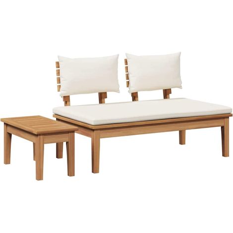 Banc de jardin,Banquette de jardin,Chaise 2 pcs Marron Teck massif CFW54487 (1/5)