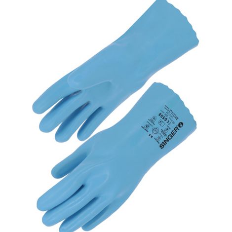 Gant latex 300 mm Support coton cousu - SINGER - LAT2130  T10