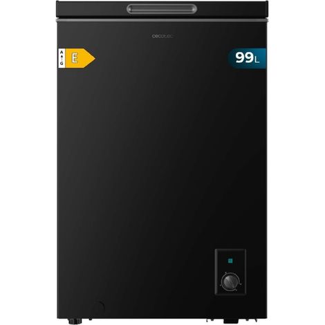Cecotec Gefrierschrank Horizontal De 99 L Bolero Kühltruhe 99 Schwarz E. Schwarzes Finish, 83,5 cm De Hoch, umbaubar zum Kühlschrank und Schnellgefriermodus