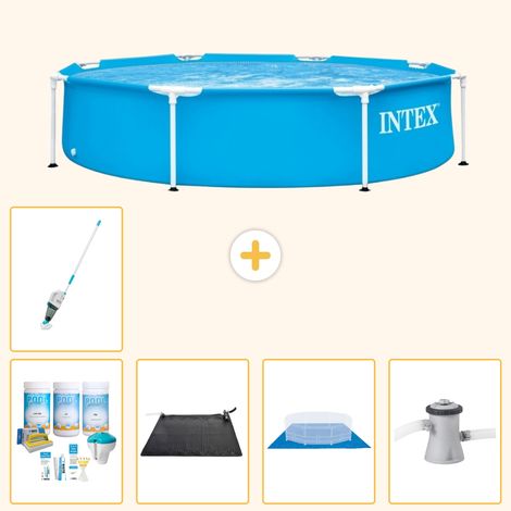 Intex Piscine Tubulaire Ronde - 244x51 cm - 6-pièces S20985 (1/5)