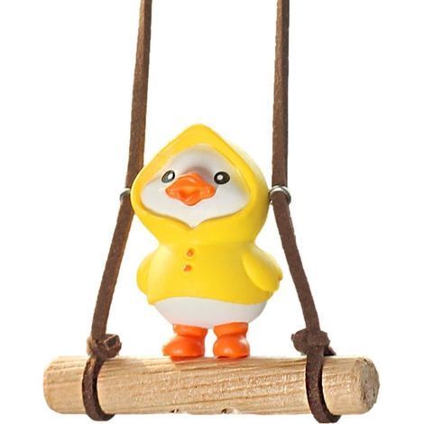 rétroviseur voiture – Décoration rétroviseur canard, joli pendentif à suspendre, accessoires d'intérieur pour décoration intérieure voiture (1/5)