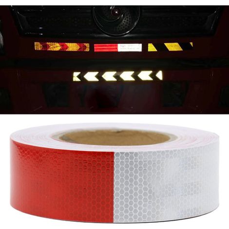 Autocollant réfléchissant PVC 45 mètres résistant aux intempéries sécurité routière bande adhésive pour camion (1/5)