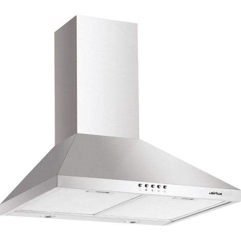 Hotte décorative murale 60cm 569m3/h inox - Airlux - AHP650SS (1/2)