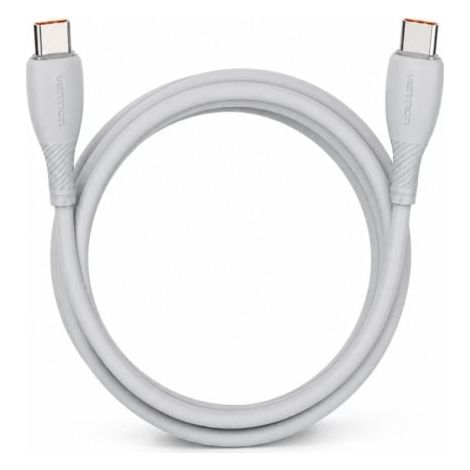 Cable USB 2.0 Tipo-C Vention TRWHF/ USB Tipo-C Macho - USB Tipo-C Macho/ Hasta 100W/ 480Mbps/ 1m/ Gris