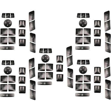 80 x Pulsante di blocco memoria per finestrino/vetro della portiera dell'auto per CLA/GLA (1/2)