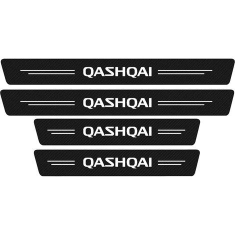 4-teilige Einstiegsleisten aus Kohlefaser für Nissan Qashqai J10 J11 J12 (2009–2021), Pedalschutz, kratzfeste Einstiegsleisten, Pedalabdeckung (1/4)