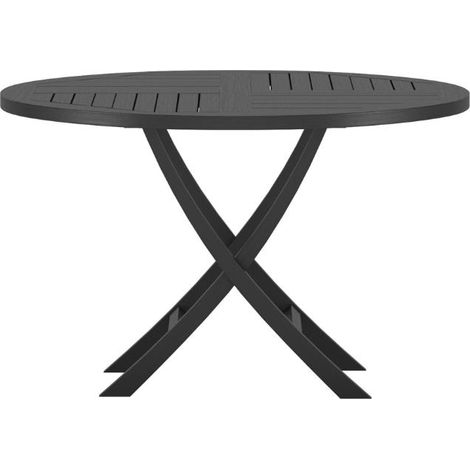 Kenya Gartentisch Ø120cm schwarz.