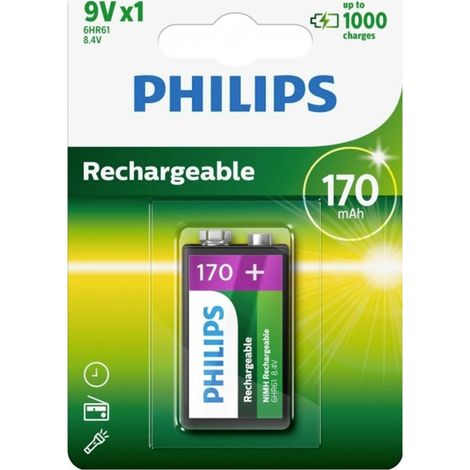 Philips HR22 9 V Block-Akku NiMH 170 mAh 8.4 V 1 St.