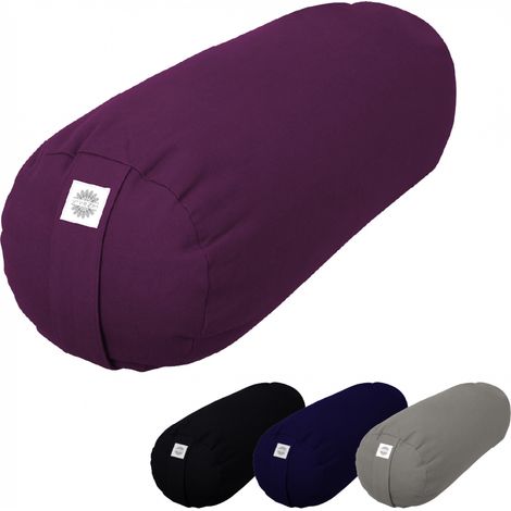 Traversin, rouleau de méditation, yoga - 24 x 64 cm - Violet - Vivezen