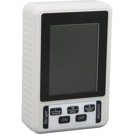Détecteur de rayonnement nucléaire, compteur Geiger, testeur de rayons X, β et γ, alarme de dose de rayonnement, blanc (1/5)