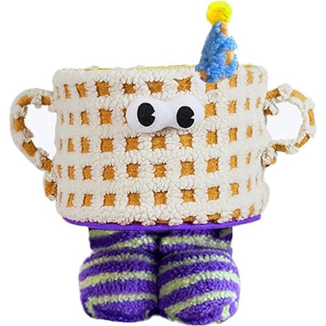 Niedlicher Aufbewahrungskorb für Tassen, Organizer-Box, Geschenkidee für Mädchen, Heimdeko, Weiß (1/5)