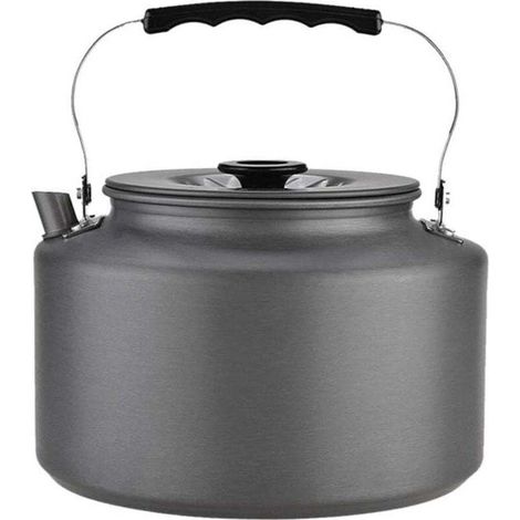 Bouilloire à sifflet de camping 2L Bouilloire en aluminium Théière à induction Bouilloire à thé Bouilloire à thé extérieure avec poignée résistante à la chaleur Ustensiles de cuisine pour barbecue Pêc (1/3)