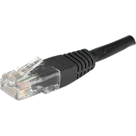 exertis Connect Cordon patch RJ45 U/UTP cat 6 noir - 2 m (246774)