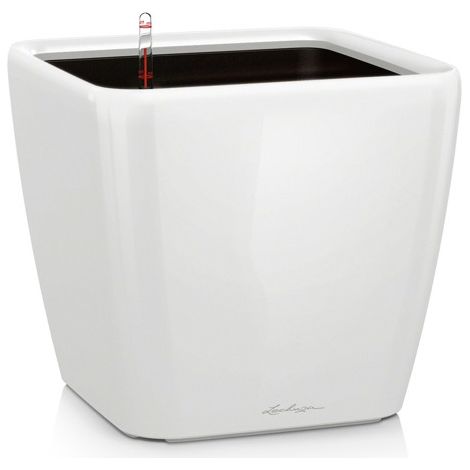 LECHUZA QUADRO Premium LS 21 Komplettset weiß hochglanz