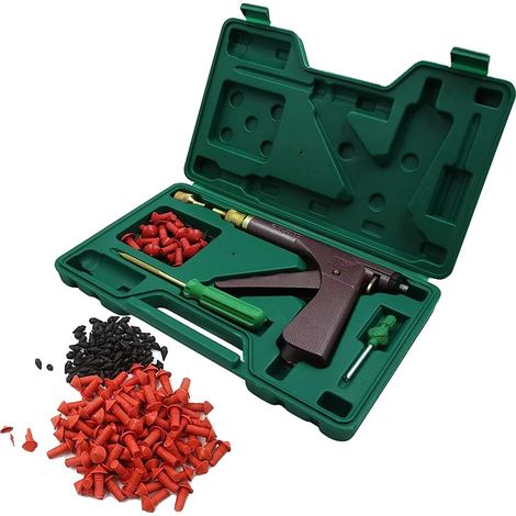 Kit de reparación de neumáticos, fácil reparación de pinchazos, diseño ergonómico, 1 juego (1/2)