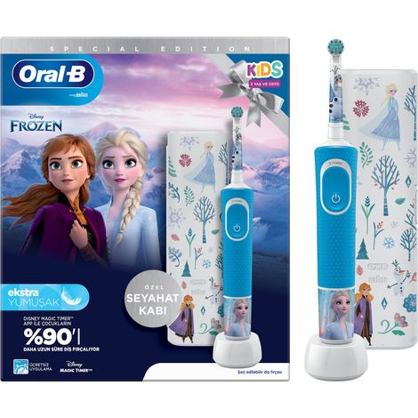 Oral-B Vitality Pro Frozen Adulto Spazzolino rotante-oscillante Nero, Grigio (1/4)