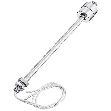 Contrôleur de niveau de capteur de liquide de commutateur de flotteur vertical de réservoir de débit d'eau d'acier inoxydable - 200Mm 24VDC 0.5A (1/4)