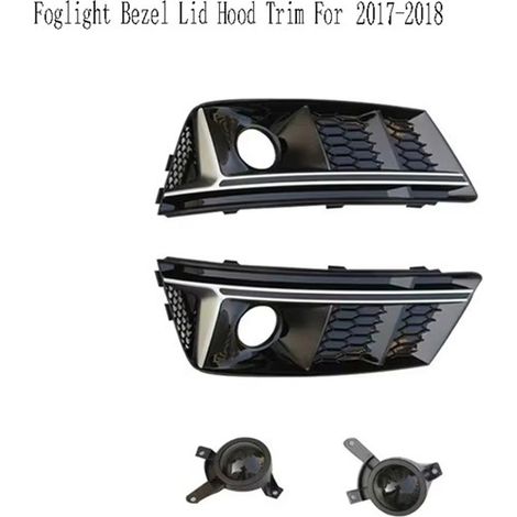 Une paire de supports de feux antibrouillard compatibles avec les Audi A4/A4L S4 B9 modifiées (2017-2018). (1/4)