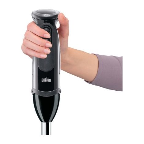 Braun Batidora de Brazo Minipimer MQ5277BK. 21 Velocidades. Antisalpicaduras.1.000 W. 600 ml. Color Negro (1/5)