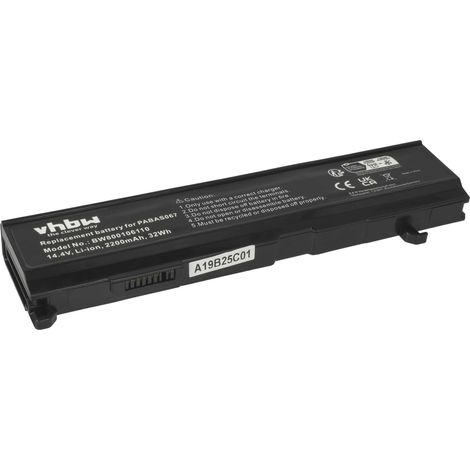 vhbw Akku kompatibel mit Toshiba Satellite M70-239, M70-258, M70-236, M70-238, M70-267, M70-208, M70-212, M70-226 Notebook (2200 mAh, 14,4 V, Li-Ion) (1/5)