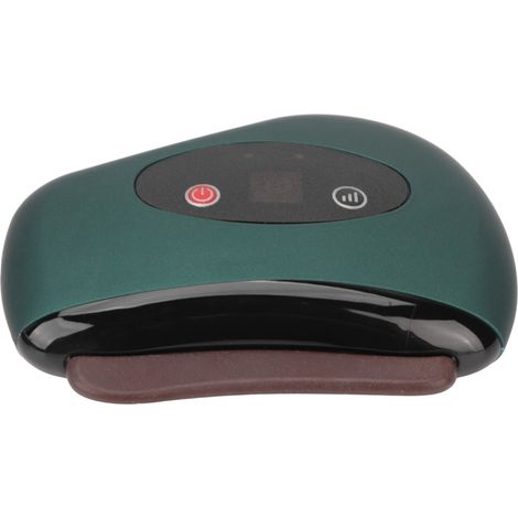 Appareil de massage Gua Sha chauffant à 9 niveaux de vibration, aiguilles de pierre chaudes, compresse chaude, outil de massage léger rouge (1/5)