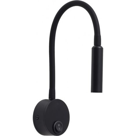 Lampada da parete Lector 3w 4000k 150 Lumen Madrazo Black Fabrilamp
