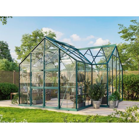 Vitavia Gewächshaus "Clarus", smaragd, 13 m², 3 mm ESG (1/4)
