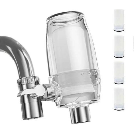 Wasserhahnfilter, 2 Modi, Spülbeckenwasserfilter, 360° drehbares Filtersystem für Badezimmerarmaturen (1/5)