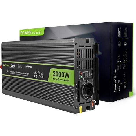 Green Cell Inverter INV10 2000 W 12 V - 230 V (1/5)