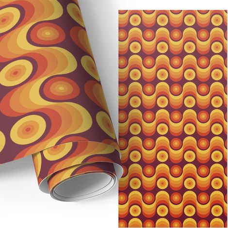 Klebefolie für Möbel - Möbelfolie - Selbstklebende - für Fensterbrett - Küchenschränke - Küchenfronten - Retro-Flair 75x150 cm