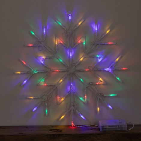 34cm Light up Christmas Snowflake with Multi-Coloured LEDs (1/5)