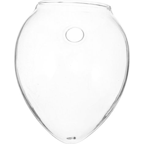 Pot suspendu et support mural en verre transparent pour compositions florales (1/5)