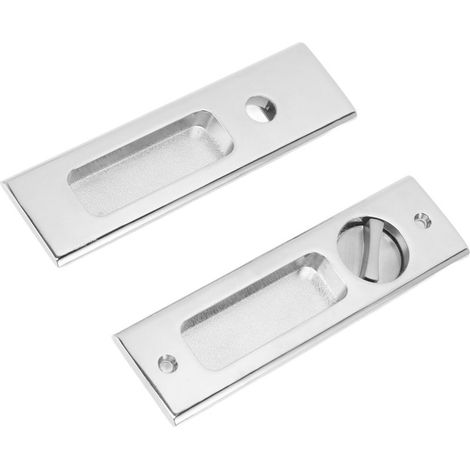 Loquet de poignée encastrée invisible en alliage de zinc avec clés pour porte coulissante de grange ou de balcon de salle de bain (1/5)