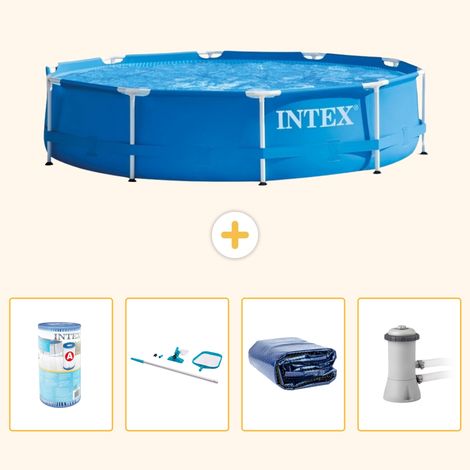 Intex Piscine Tubulaire Ronde - 366x76 cm - 5-pièces S20 (1/5)