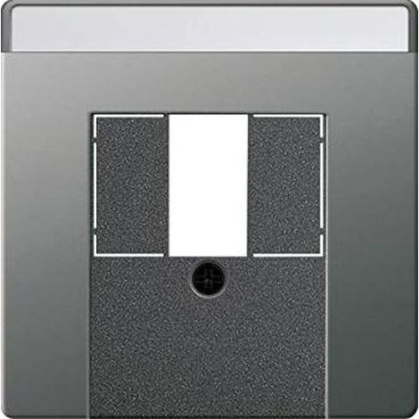 Gira Recouvr. BSF TAE USB System 55 Inox [0876600], 0876 600