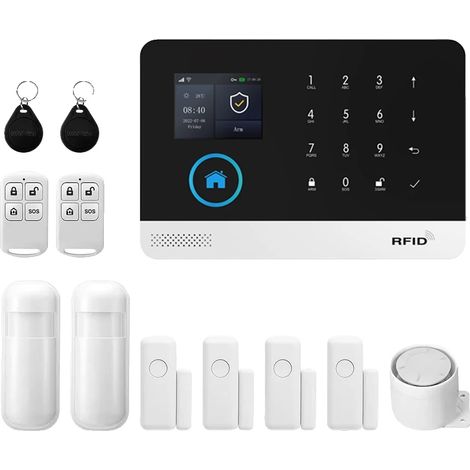 Système de sécurité d'alarme, intégration de maison intelligente, surveillance à distance, Kit WiFi 4G C, Prise EU (1/2)