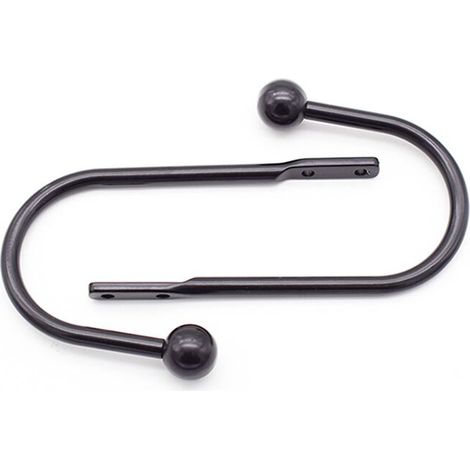 Lot de 2 embrasses décoratives pour rideaux, noires csparkv-eu (1/5)