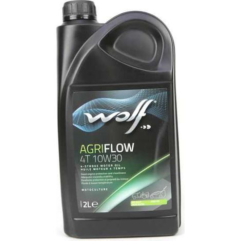 Huile moteur Agriflow 4T 10W30 Wolf 2 Litres (1/3)