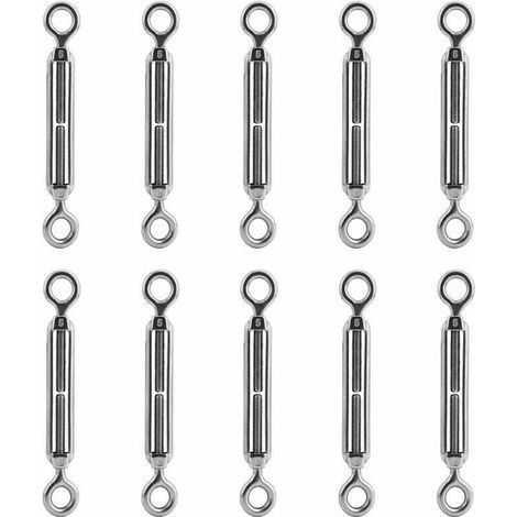 Kabelspanner mit Haken und Öse - Hergestellt aus Edelstahl 304, M5 Spanner. (1/5)