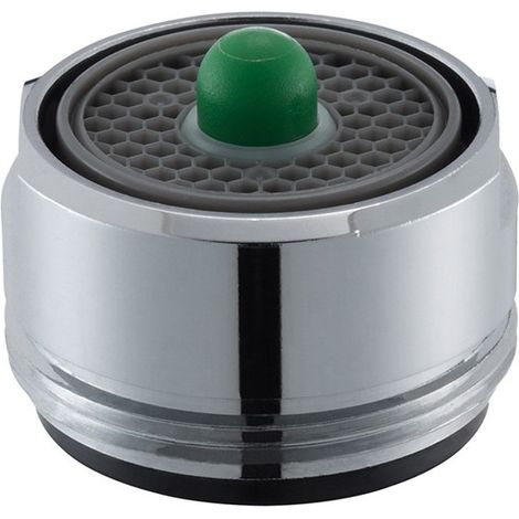 Aeratore maschio con pulsante che eroga da 5 l/min a 11 l/min