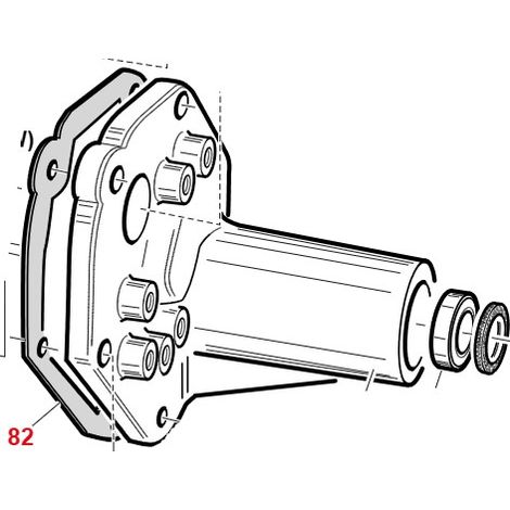JUNTA REDUCTORA ORIGINAL GIANNI FERRARI PARA RUEDA DE TRACTOR 00.07.01.0101