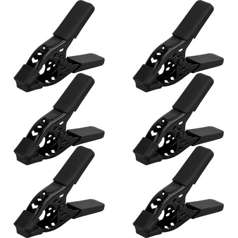 gaine en PVC, pince à ressort métallique robuste en forme de A de 15 cm (6 pouces), pince pour tente de travail du bois, pince à fleurs (1/5)