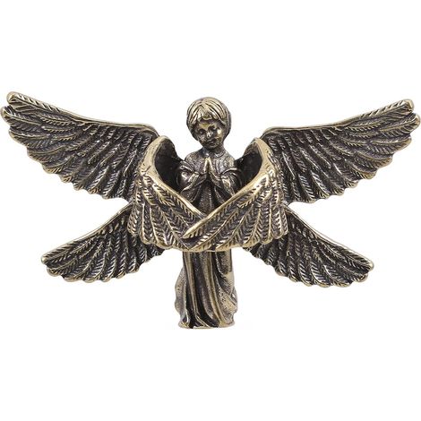 Figurine D’Ange à Six Ailes en Laiton pour Bureau Décoratif (1/5)