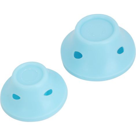 40 rouleaux en silicone doux sans chaleur pour coiffure à domicile, lot de 40 pièces, bleu léger