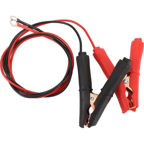 KIMISS Câbles de Démarrage Automobile 3,28 Pieds 30A, Câble de Démarrage de Voiture avec Borne en Cuivre de 6 Mm, Excellente conductivité pour Batterie de Voiture - Compatible avec Les. (1/5)