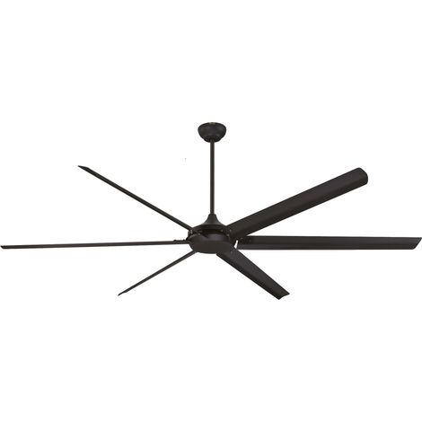 Ceiling Fan Widespan Black 254cm / 100" with Remote