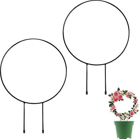Tuteur pour plantes grimpantes d'intérieur, support métallique en 2 parties, filet pour plantes de jardin et de balcon, idéal pour les plantes grimpantes et la décoration (1/5)